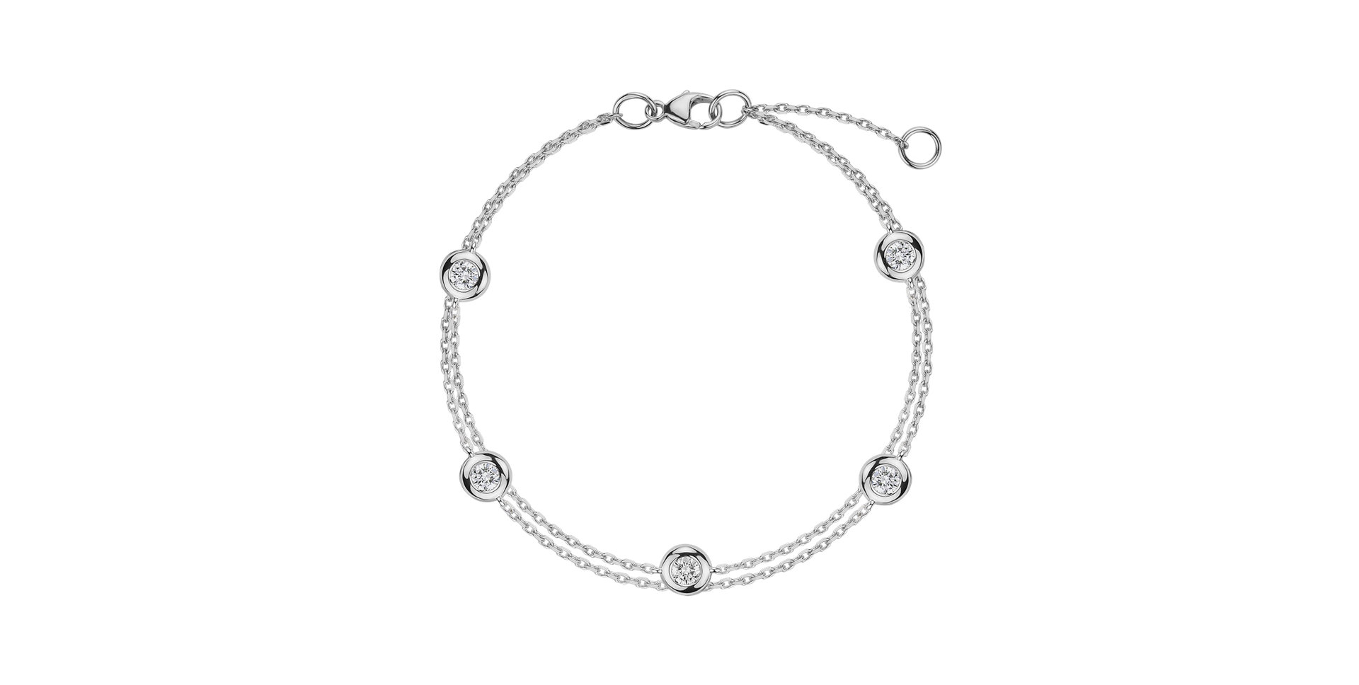 Náramok s diamantmi Five Dots