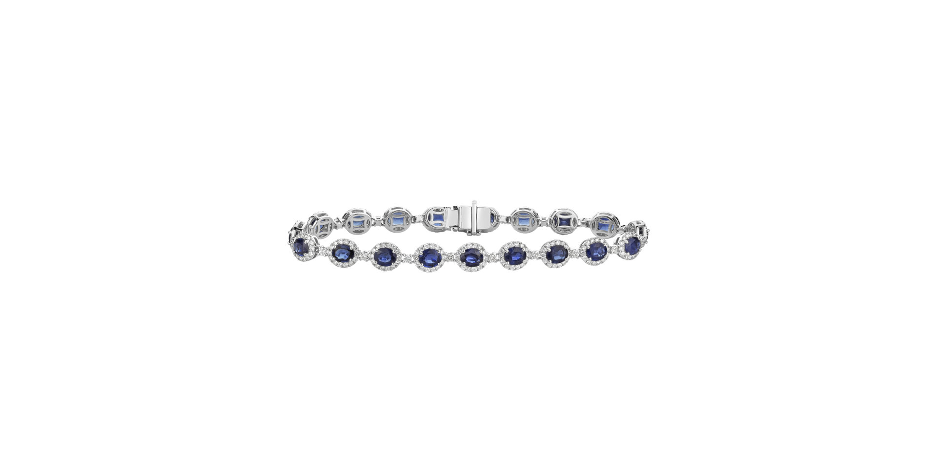 Náramok s diamantmi a zafírmi Delightful Jewel