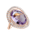 Prsteň s ametystom a diamantmi Mareesa4