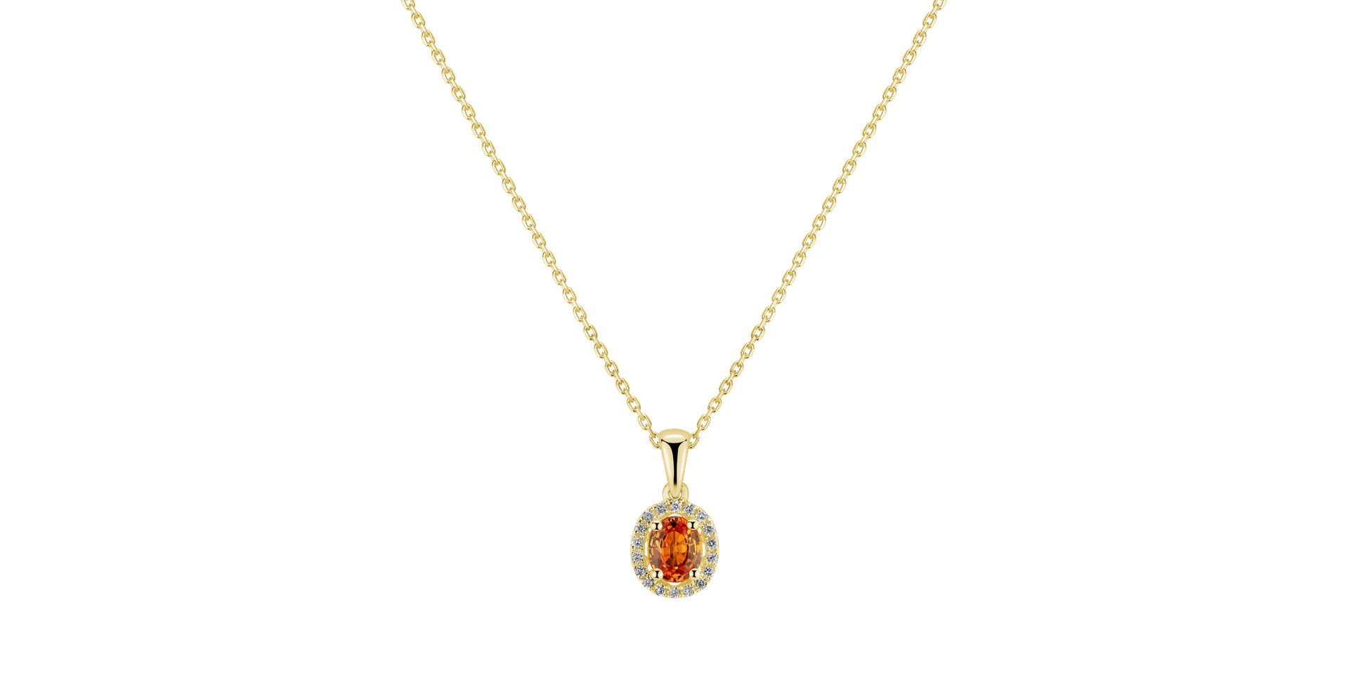 Přívěsok so zafírom a diamantmi Royal Love