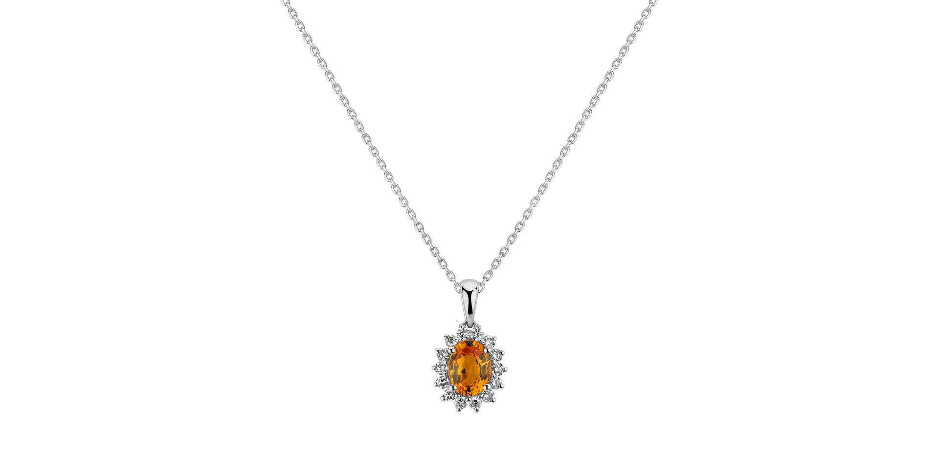 Přívěsok so zafírom a diamantmi Princess Sparkle