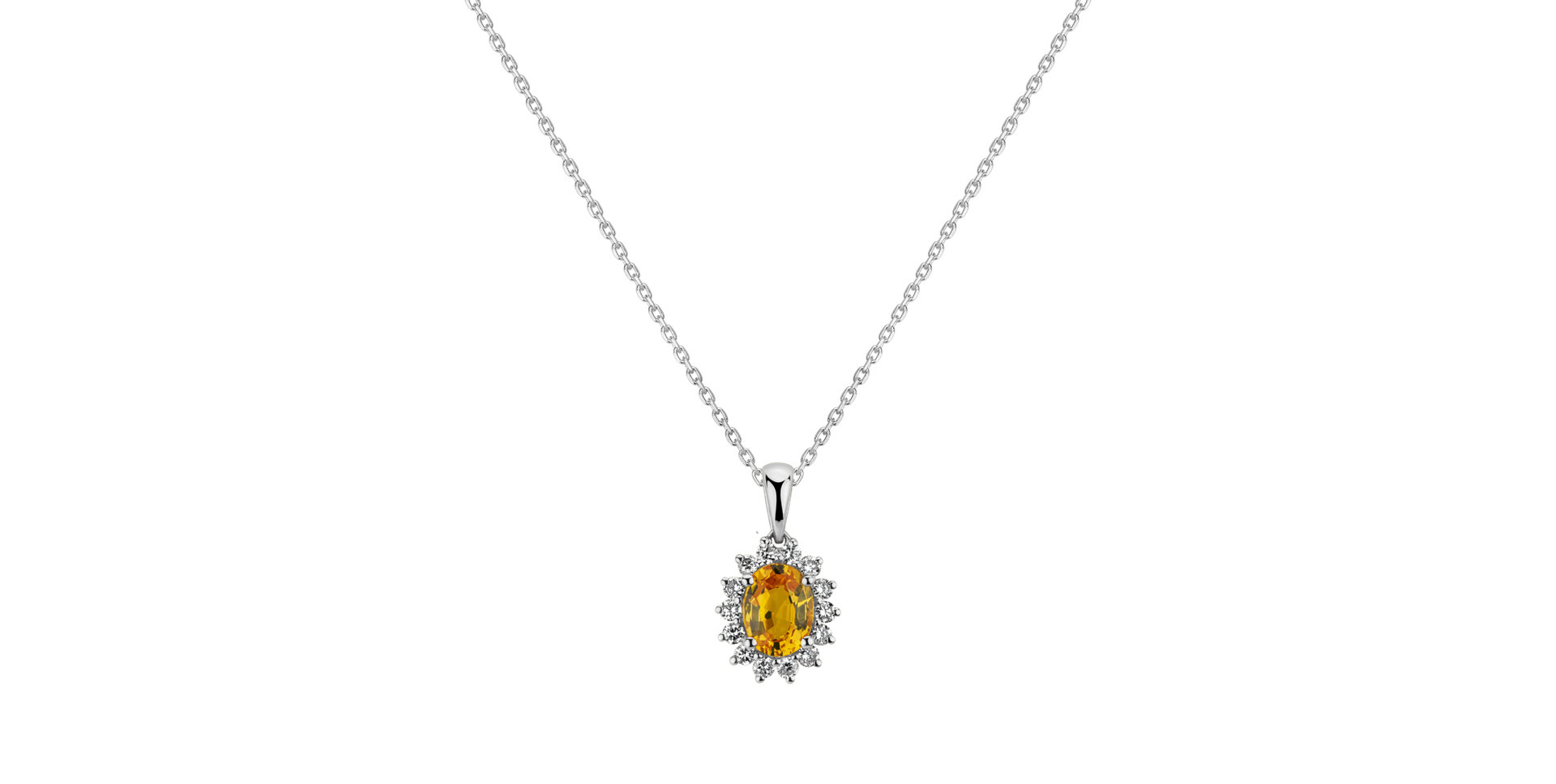 Přívěsok so zafírom a diamantmi Princess Sparkle