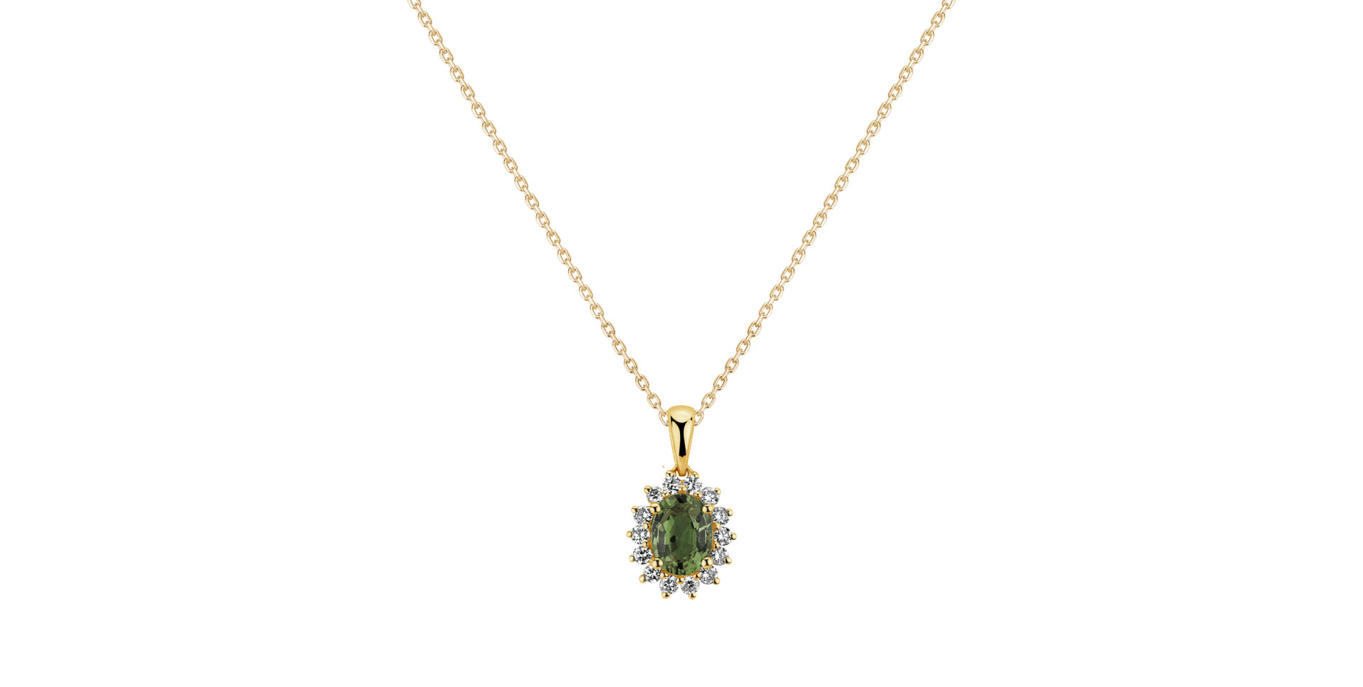 Přívěsok so zafírom a diamantmi Princess Sparkle