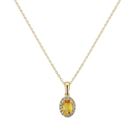 Přívěsok so zafírom a diamantmi Princess Essence