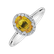 Prsteň s diamantmi a zafírom Princess4