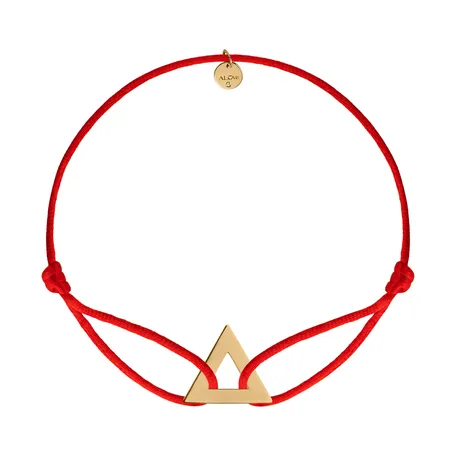 Náramok s diamantmi a šnúrkou Triangle
