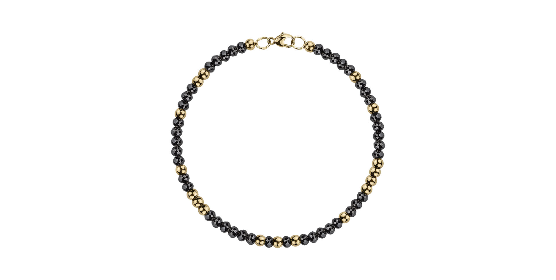 Náramok s čiernymi diamantmi Marbles Mood