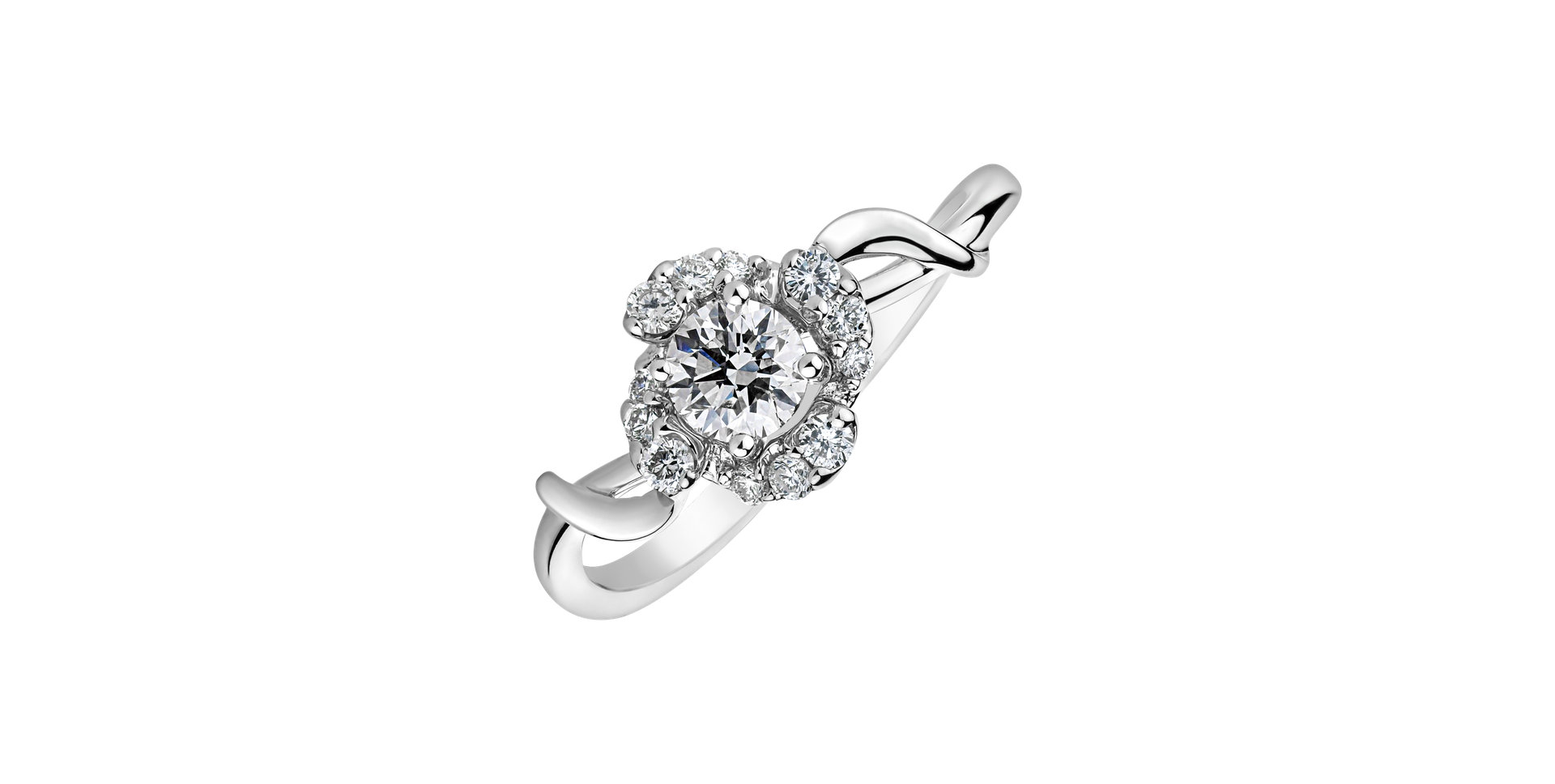 Prsteň s diamantmi Lustrous Desire