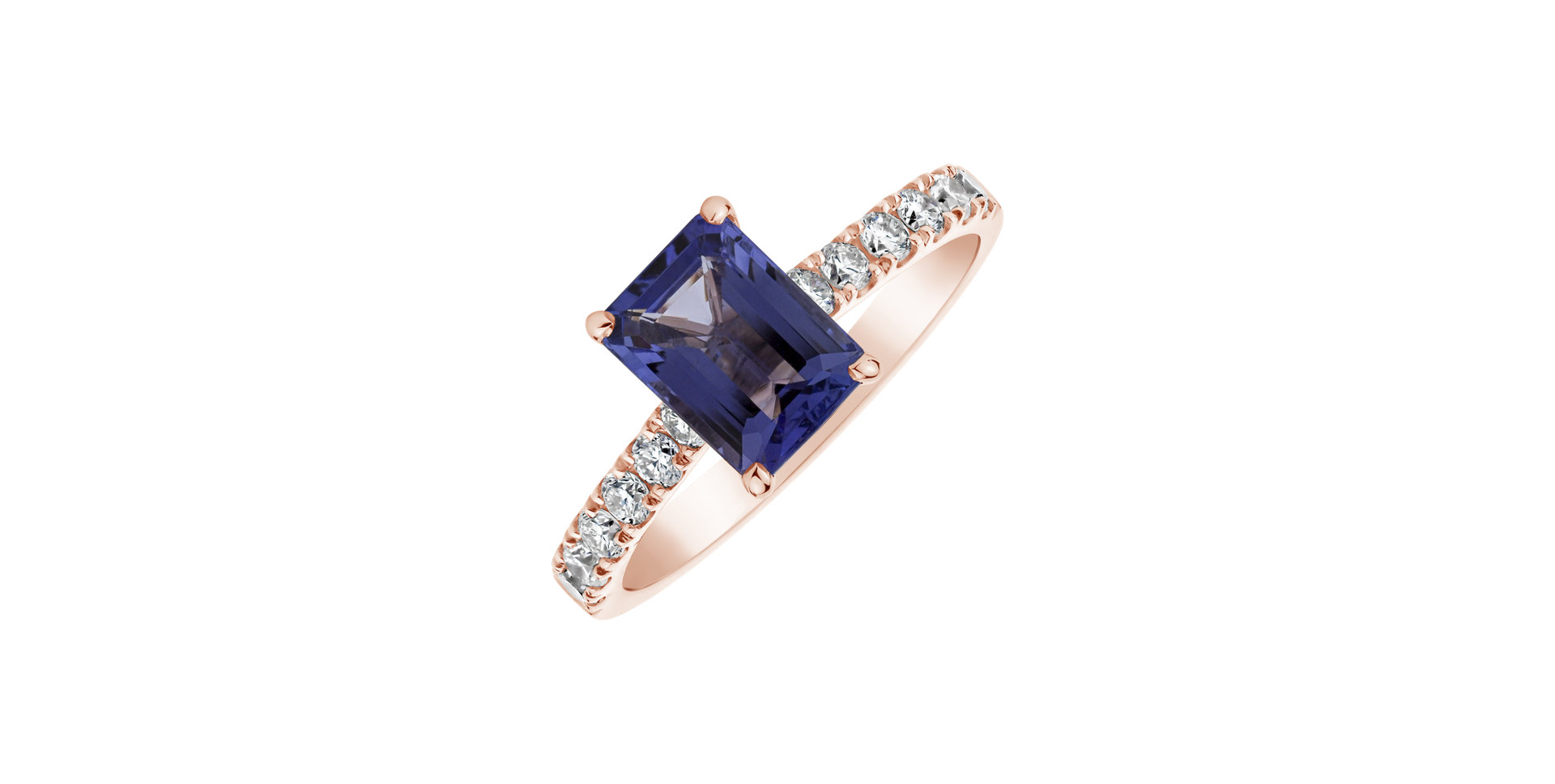 Prsteň so zafírom a diamantmi Divine Love