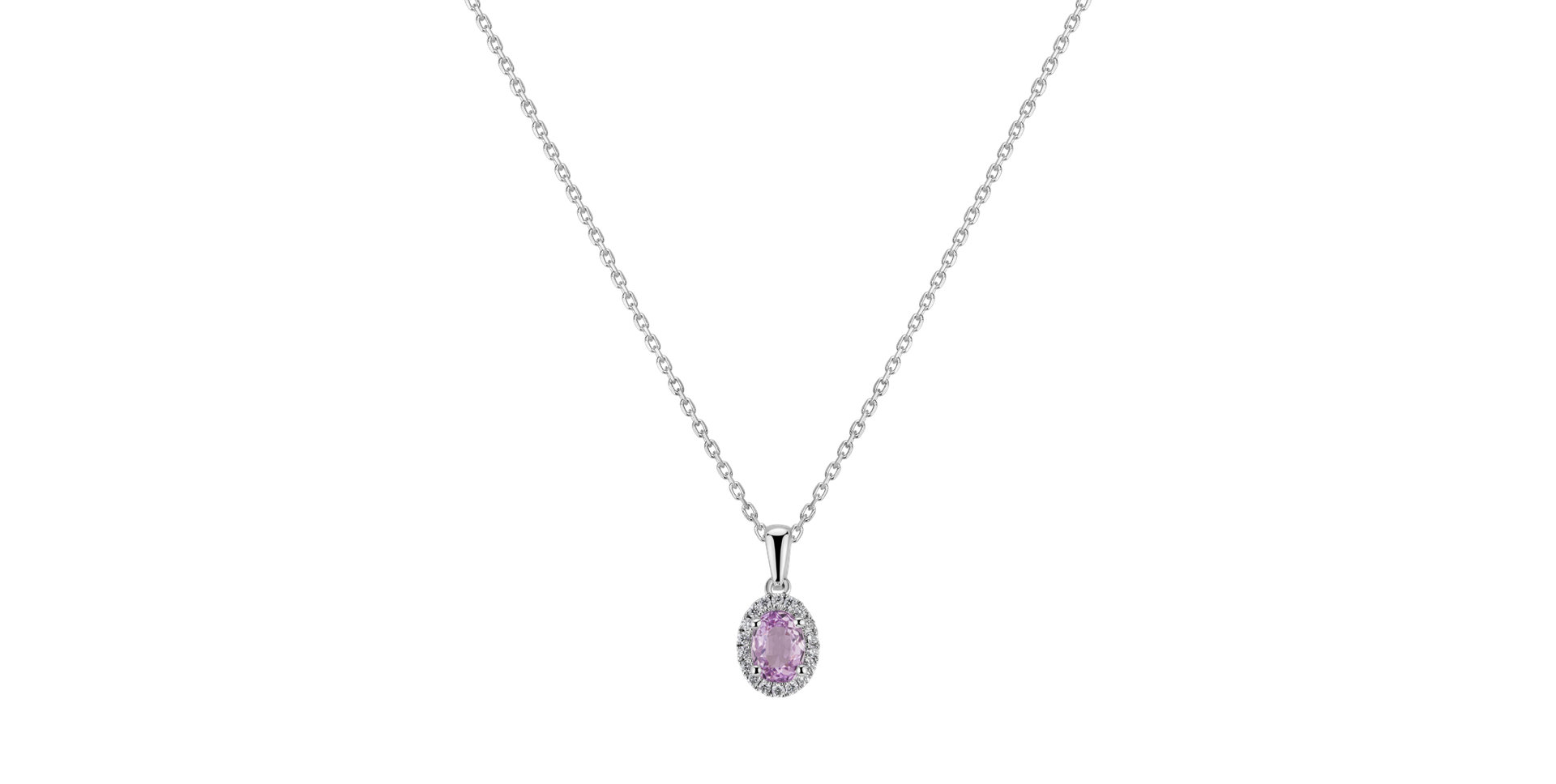 Přívěsok s kunzitom a diamantmi Princess Essence