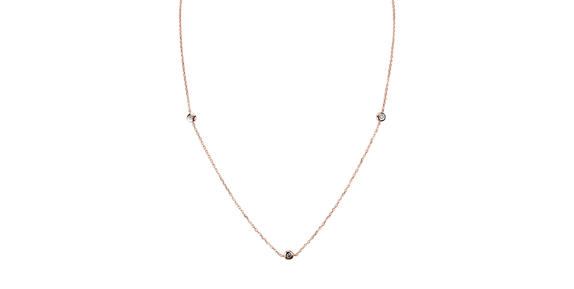 Náhrdelník s diamantmi Sparkling Dots