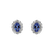 Náušnice s tanzanitom a diamantmi Princess5