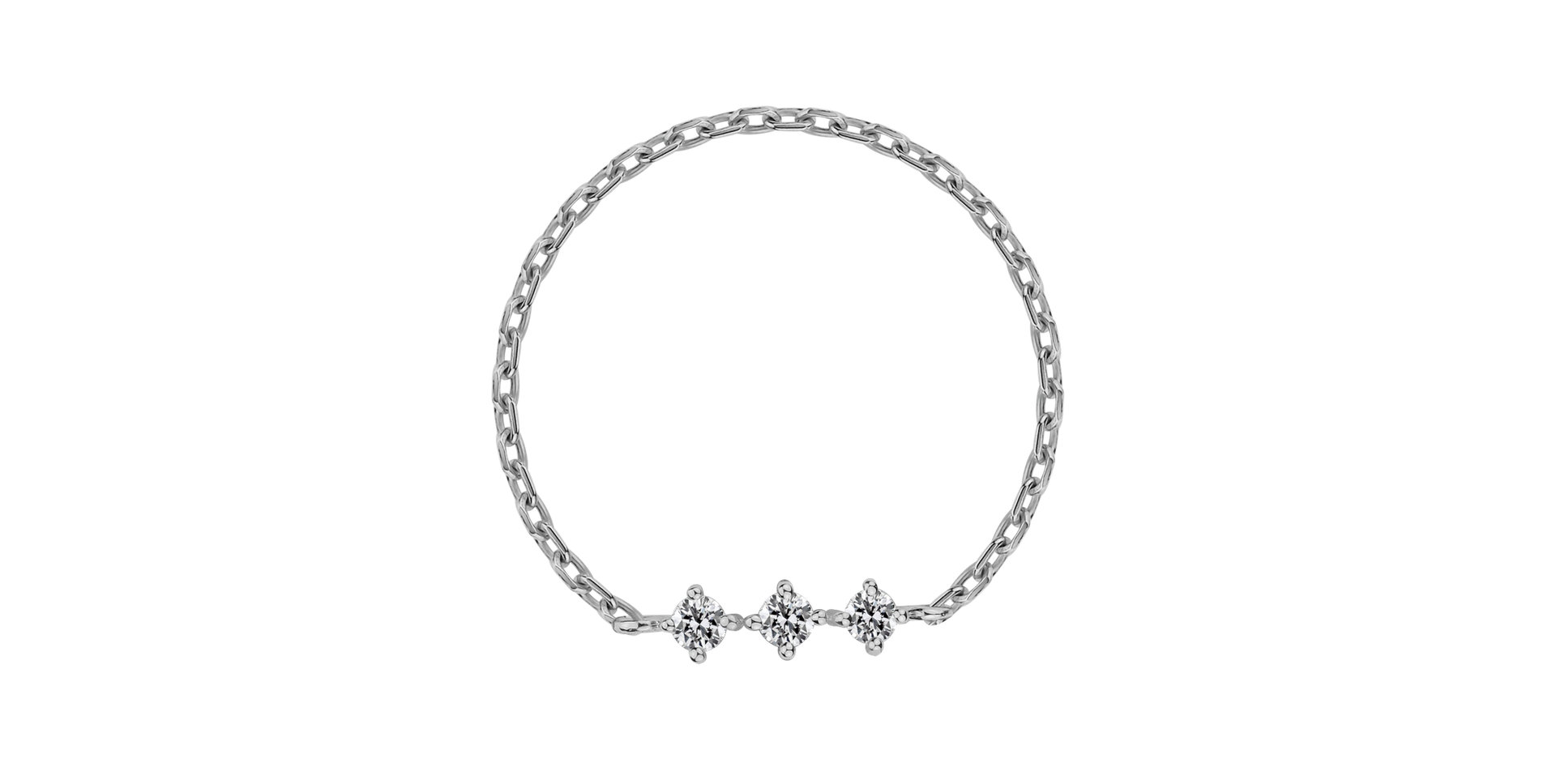 Prsteň s diamantmi Woogie