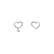 Náušnice s diamantom Heart Tear5