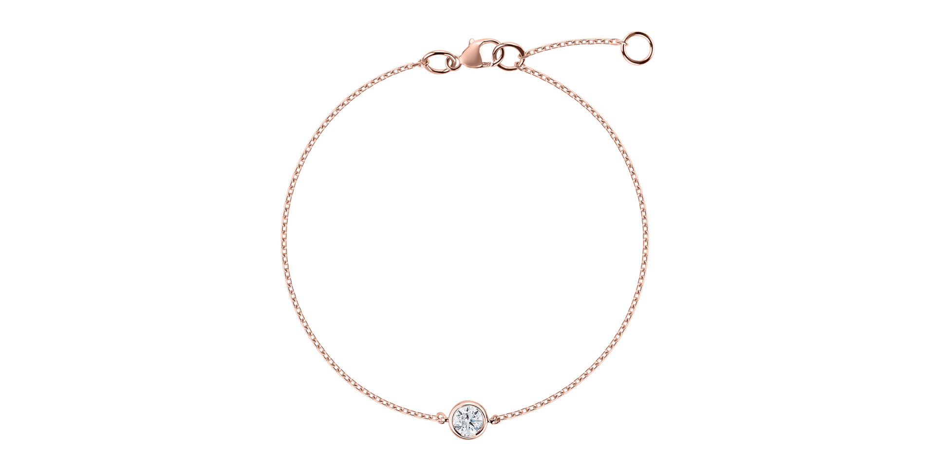 Náramok s diamantom Dot of Happines