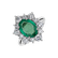 Prsteň so smaragdom a diamantmi Princess Gem4