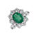 Prsteň so smaragdom a diamantmi Princess Joy4