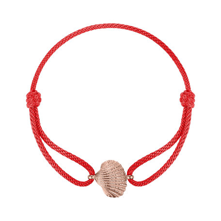 Dámsky náramok so šnúrkou Luxury Clam