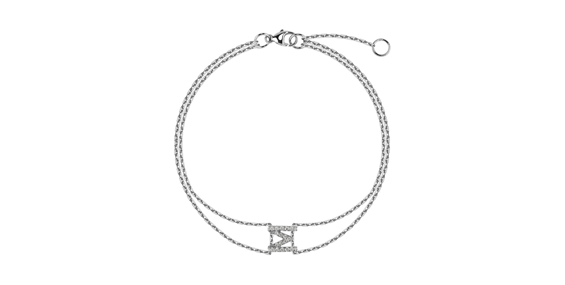 Náramok s diamantmi Magic Letter