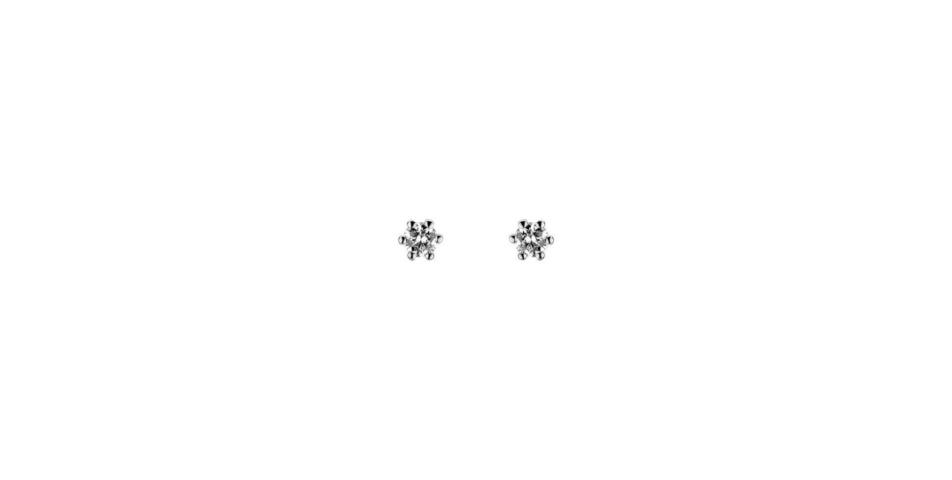 Náušnice s diamantom Essential Sparks briliantem