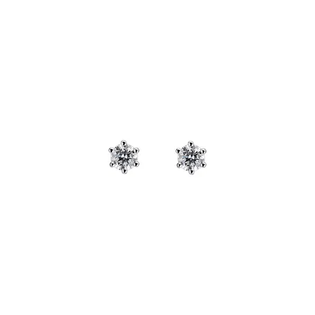 Náušnice s diamantom Essential Sparks