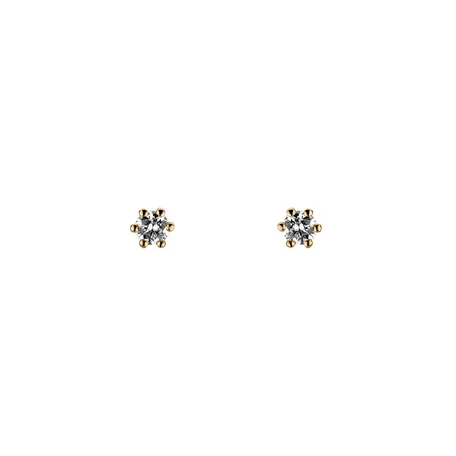 Náušnice s diamantom Essential Sparks