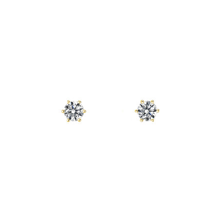 Náušnice s diamantom Essential Sparks