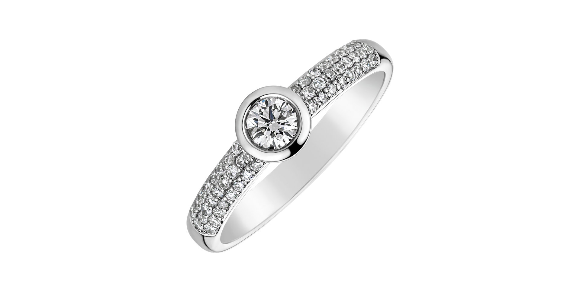 Prsteň s diamantmi Moon Highness