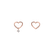 Náušnice s diamantom Heart Tear5