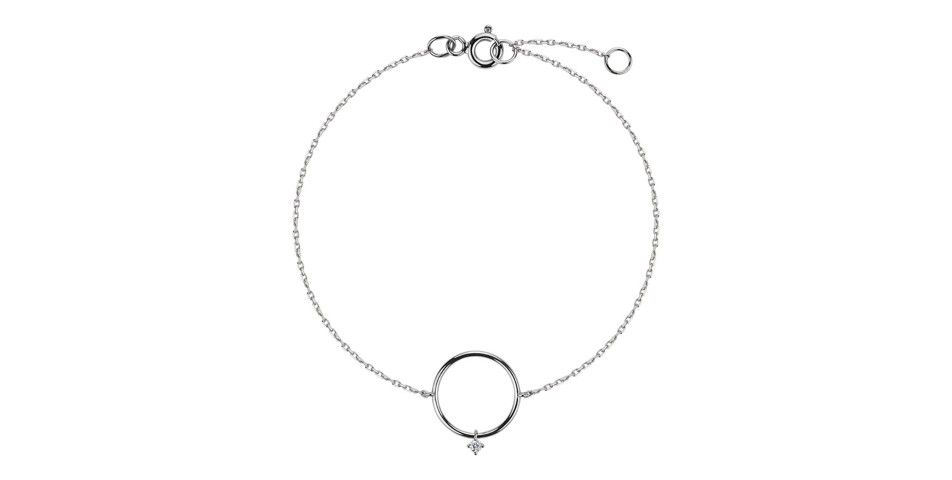 Náramok s diamantom Circle of Luck