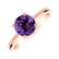 Prsteň s ametystom Bonbon5