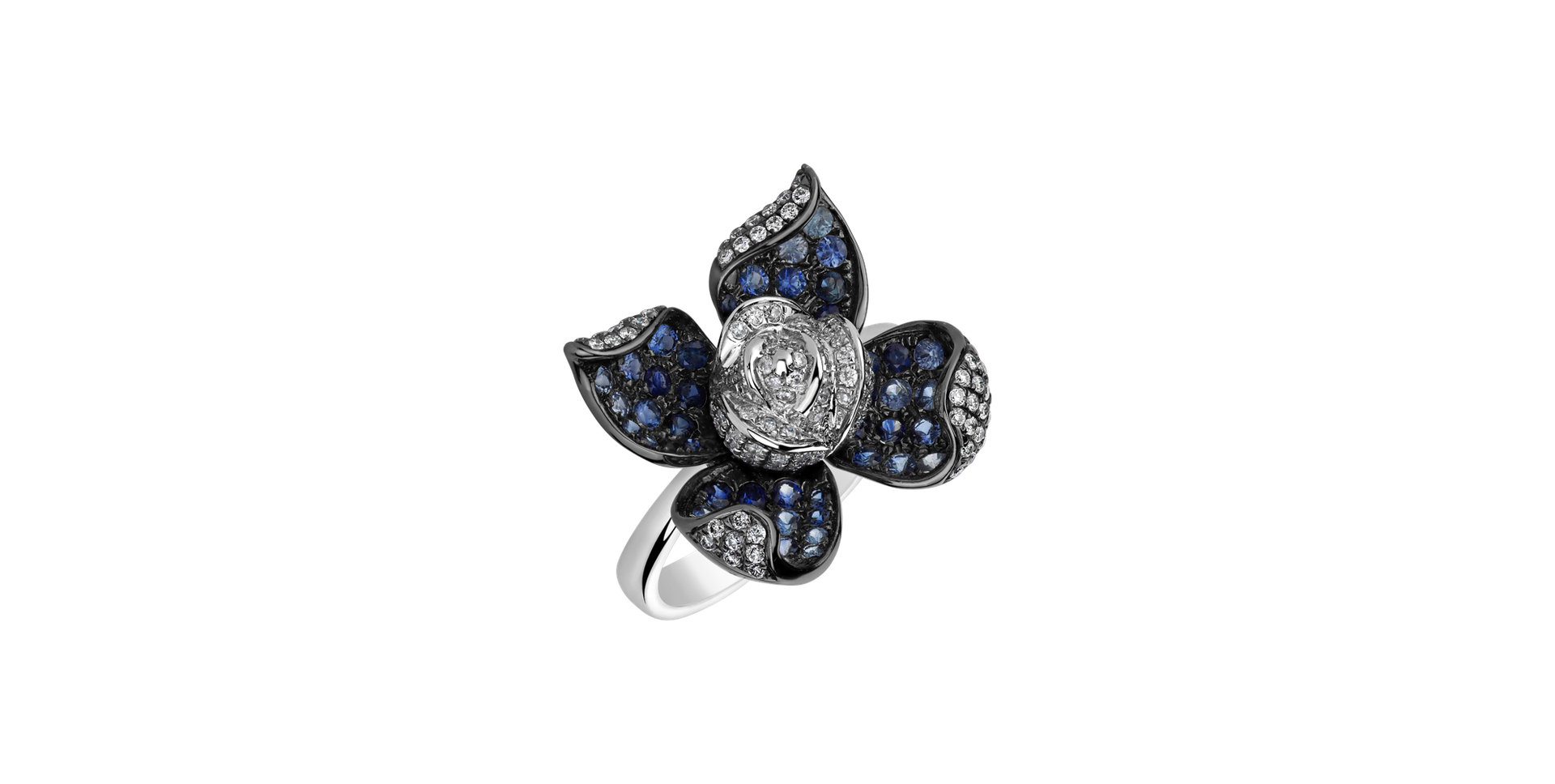 Prsteň s diamantmi a zafírmi Eurena