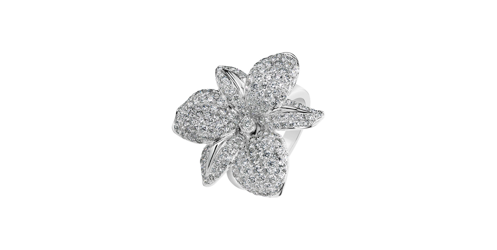 Prsteň s diamantmi Hawaii Orchid