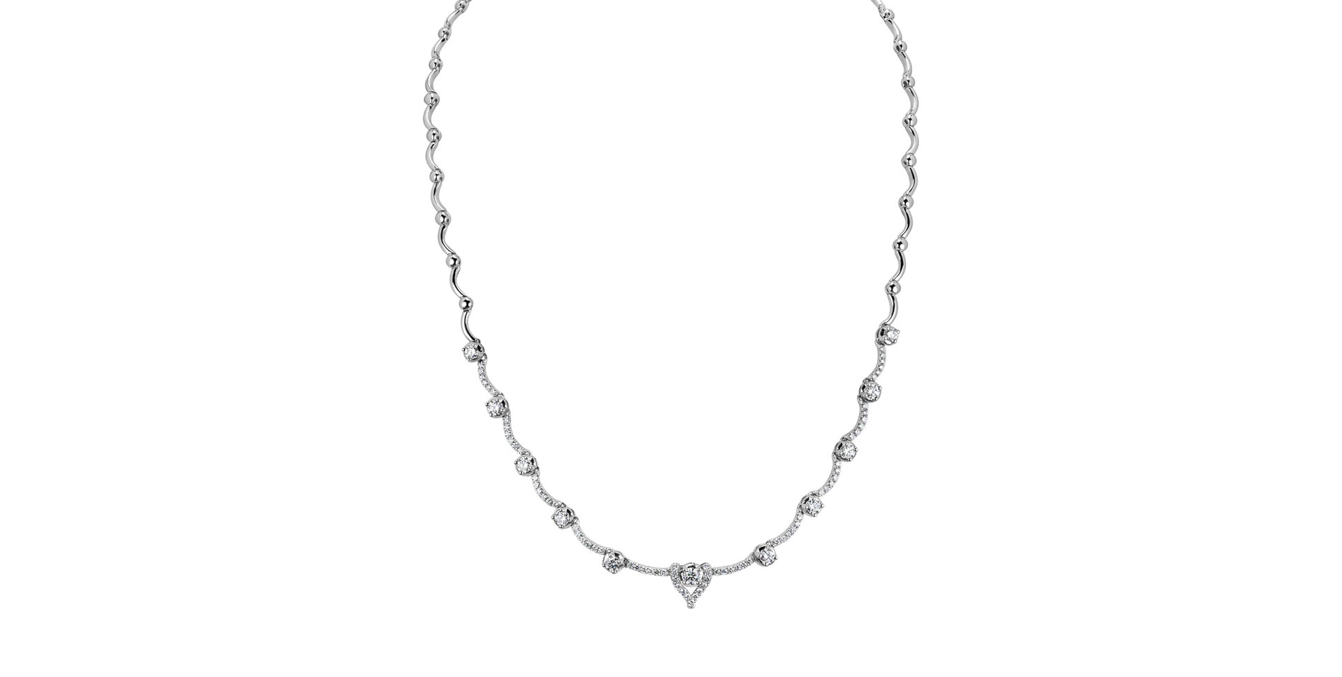 Náhrdelník s diamantmi Shining Morris