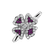 Prsteň s diamantmi a zafírmi Mystic Flower5