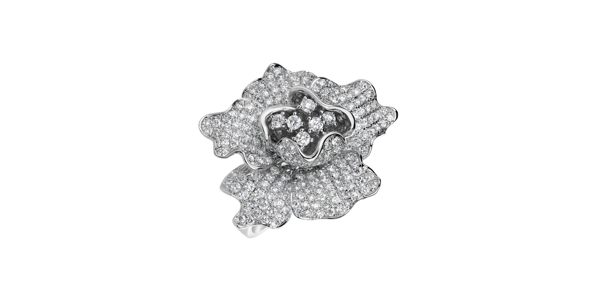 Prsteň s diamantmi Queen Flower