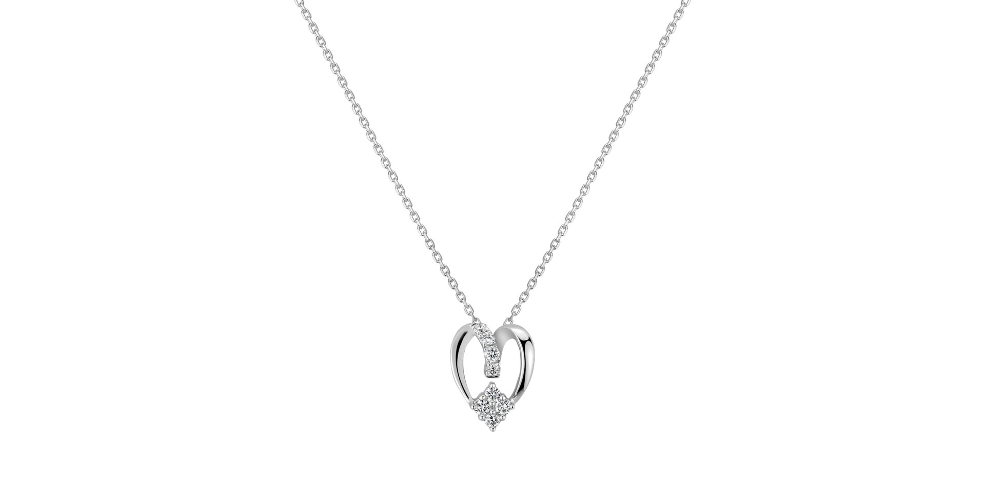 Přívěsok s diamantmi Swan Lake