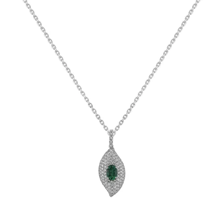 Přívěsok so smaragdom a diamantmi Rupert Gem