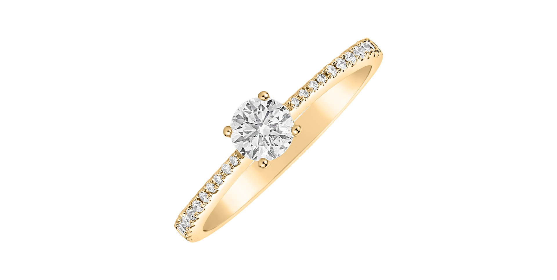 Prsteň s diamantmi Glittery Love