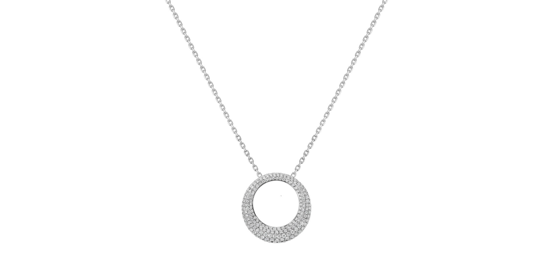 Přívěsok s diamantmi Geometric Loop
