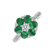Prsteň s diamantmi a smaragdmi Daleyza4