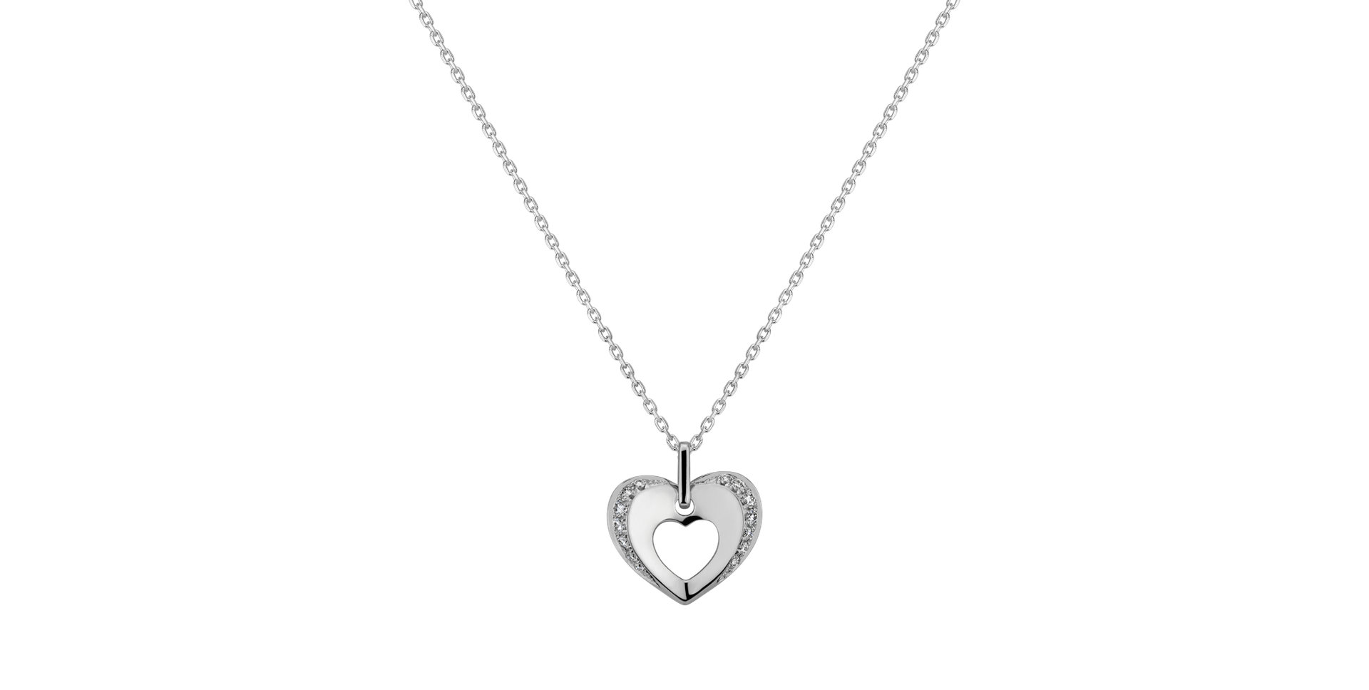 Přívěsok s diamantmi Timeless Romance