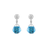 Náušnice s topásom a diamantmi Gianpaola5