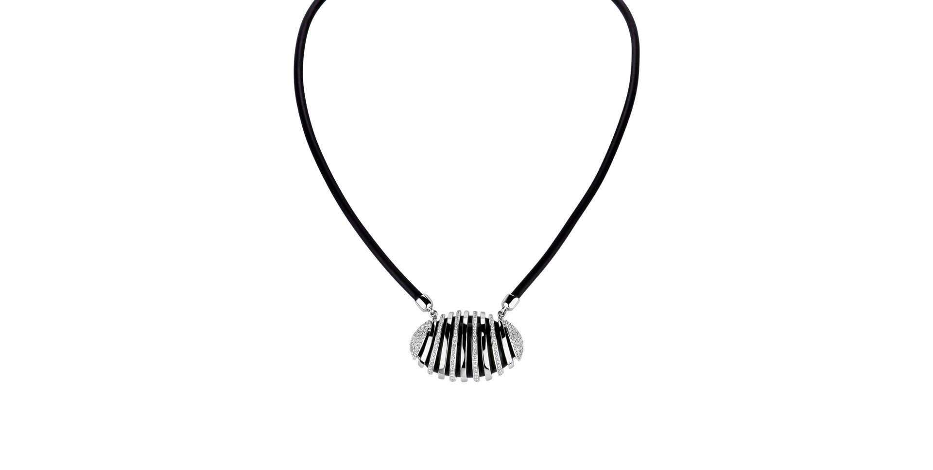 Náhrdelník s onyxom diamantmi Sinful Harmony