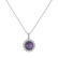 Náhrdelník s ametystom a diamantmi Gaven3