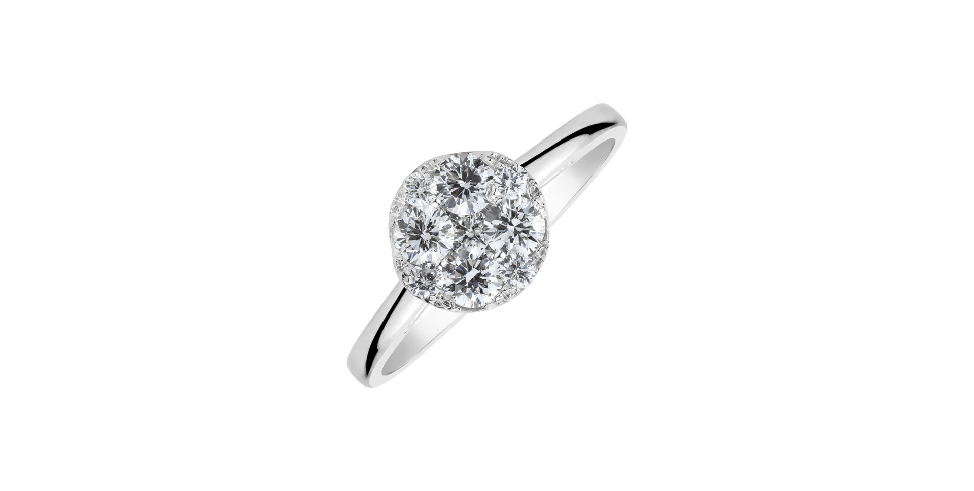 Prsteň s diamantmi Luxury Glow