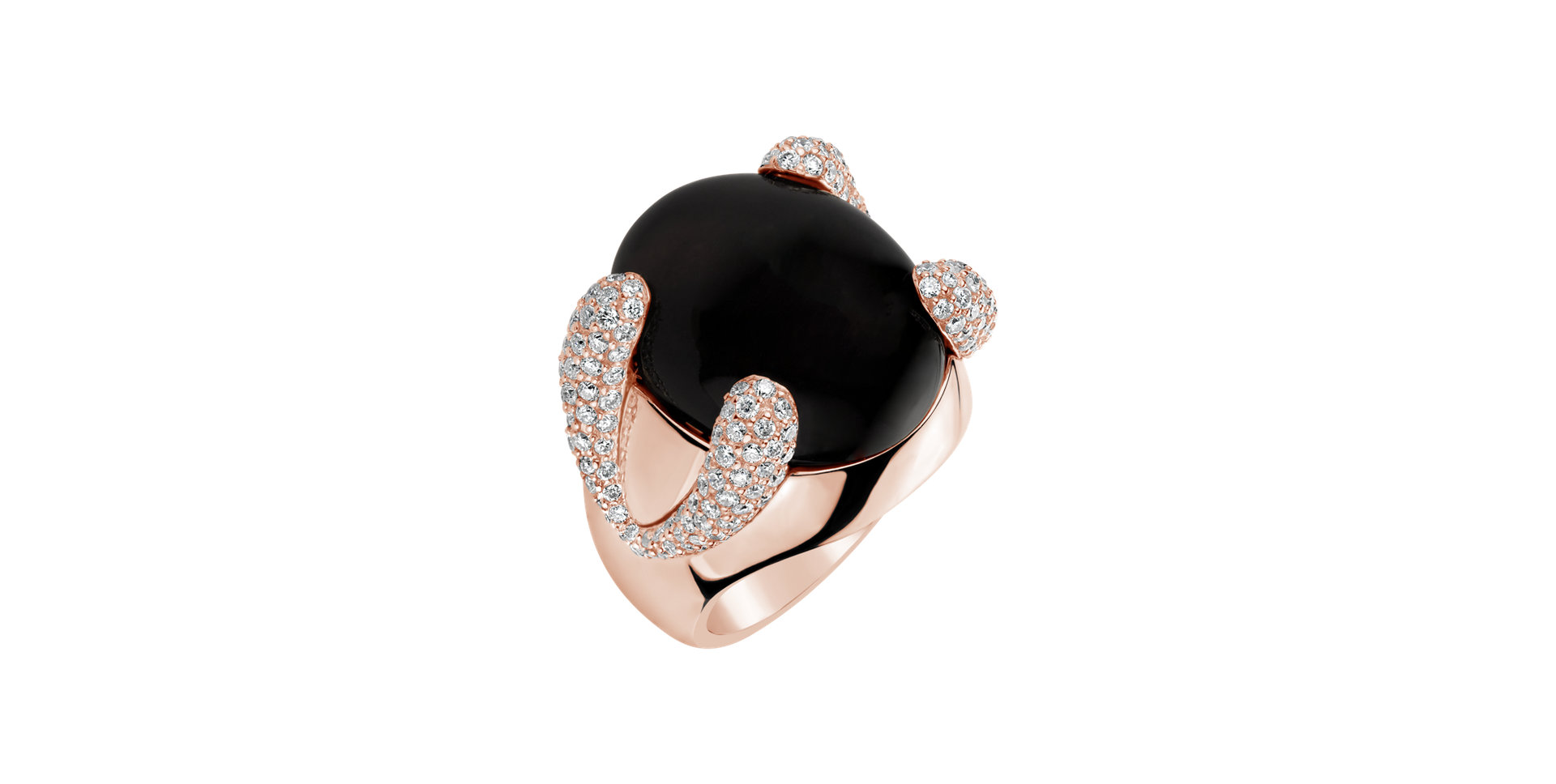 Prsteň s quartzom a diamantmi Edmond