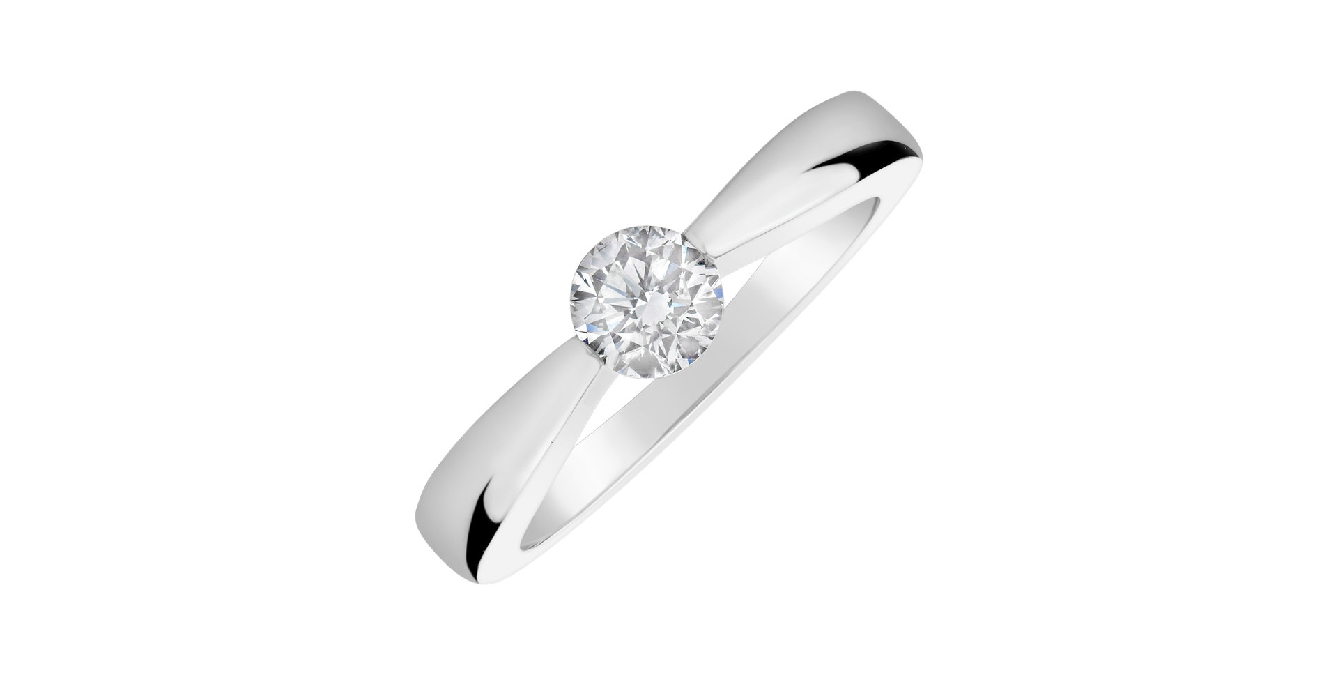 Prsteň s diamantom Love Story