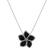 Přívěsok s bielymi a čiernymi diamantmi Night Flower3