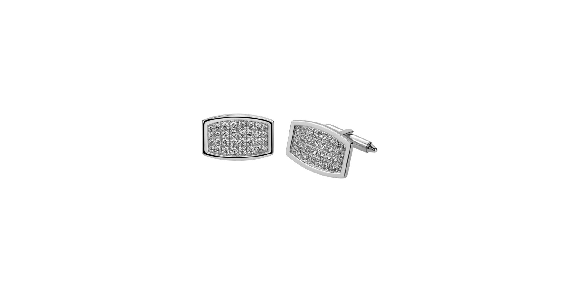 Manžetové gombíky s diamantmi Diamond Gentleman